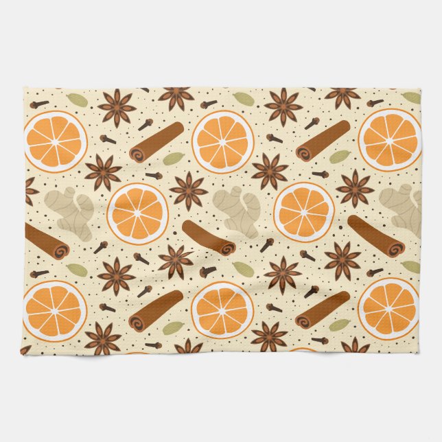 Christmas spices Kitchen Towels (Horizontal)
