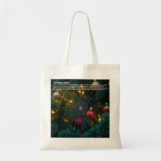 Christmas Spider Tote Bag (Front)