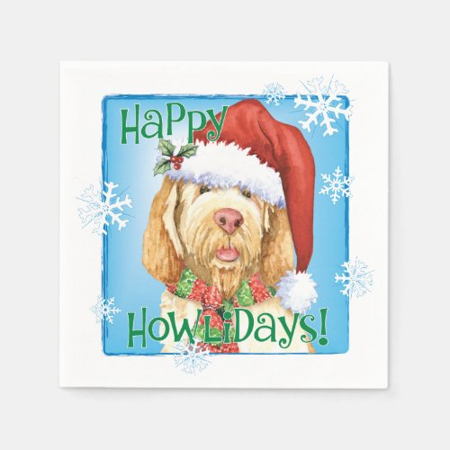 Christmas Spinone Italiano Napkins