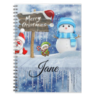 Christmas Spiral Notebook