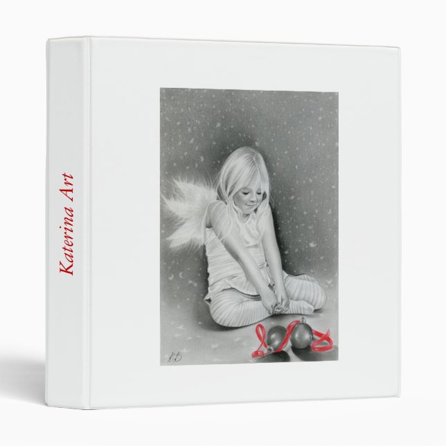 Christmas Spirit Angel Elf Binder (Front/Spine)