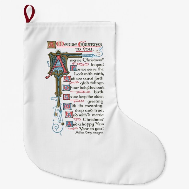 Christmas Spirit Celebrate Jesus Christ Stocking (Front)