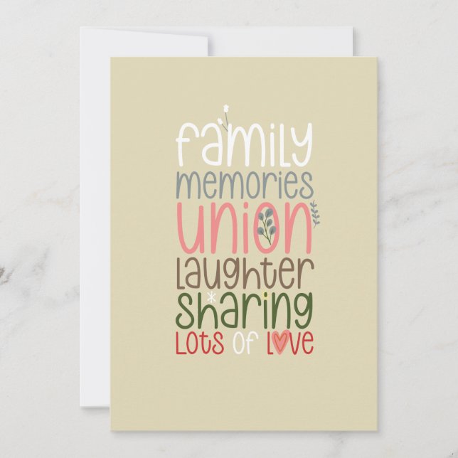 Christmas Spirit Colorful Holiday Card (Front)