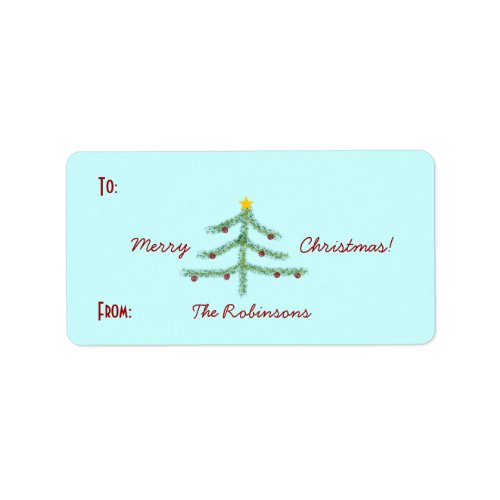 Christmas Spirit Gift Labels