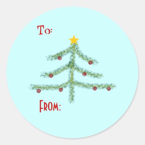 Christmas Spirit Gift Tag Stickers