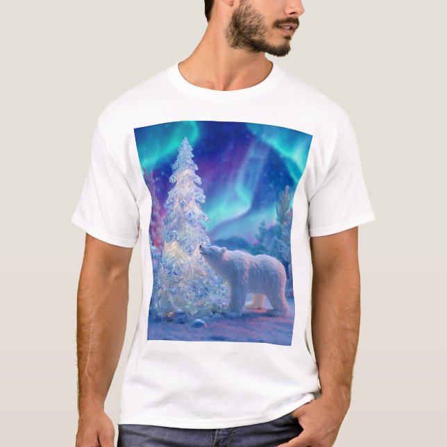 Christmas Spirit in the Northern Sky T-Shirt (Front)