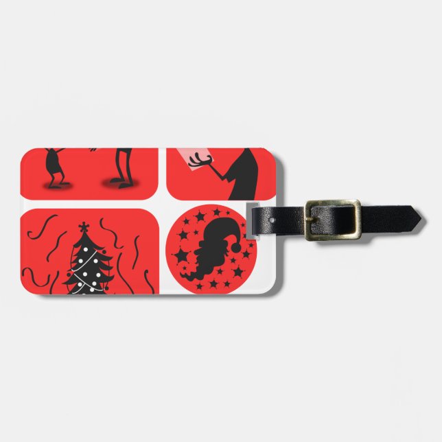 christmas spirit luggage tag (Front Horizontal)