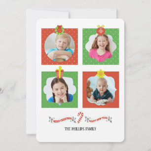 Christmas Spirit Photo Frames Holiday Card
