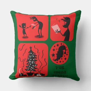 christmas spirit throw pillow