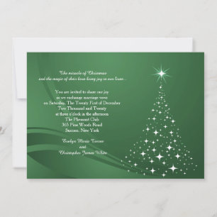 Christmas Spirit Wedding Invitation