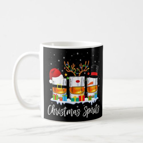 Christmas Spirits Glasses Of Bourbon Family Holida Coffee Mug