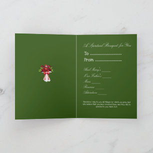 Christmas Spiritual Bouquet Card