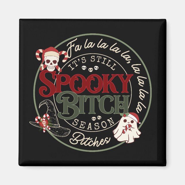 Christmas Spooky B Season Magnet (Front)