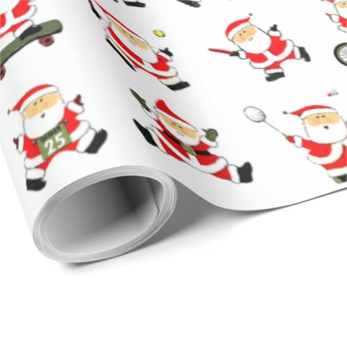 Christmas Sports Holiday Gift Wrapping Paper