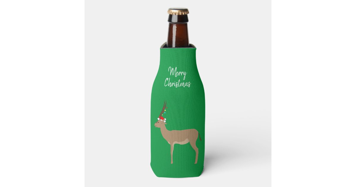 Christmas Stubby Holder Personalised, Custom Photo on Premium Beer