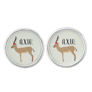 Christmas Springbok Cufflinks
