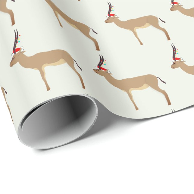 Christmas Springbok Wrapping Paper (Roll Corner)