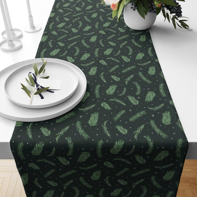 Christmas Spruce Pattern Short Table Runner (Creator Uploaded)