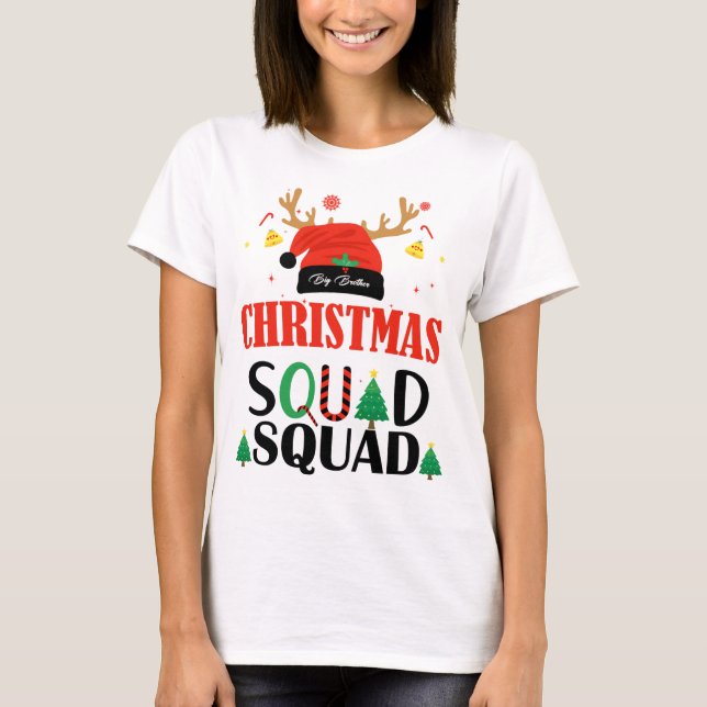 Christmas Squad Big Brother T-Shirt (Front)