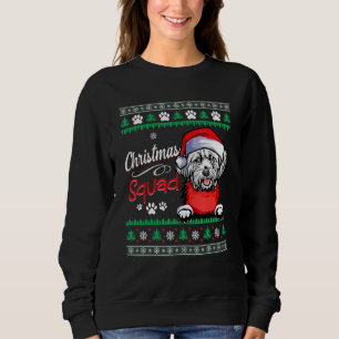 Christmas Squad Dog Lhasa Apso Ugly Christmas Swea Sweatshirt