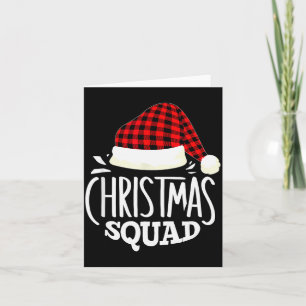 Christmas Squad Family Group Matching Christmas Pa Card