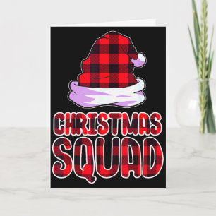 Christmas Squad Family Group Matching Christmas Pa Card
