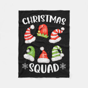 Christmas Squad Family Group Matching Christmas Pa Fleece Blanket