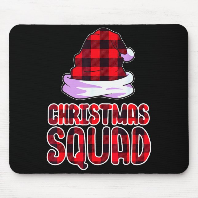Christmas Squad Family Group Matching Christmas Pa Mouse Pad (Front)