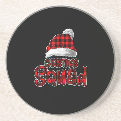 Christmas Squad Family Group Matching Funny Xmas P Coaster