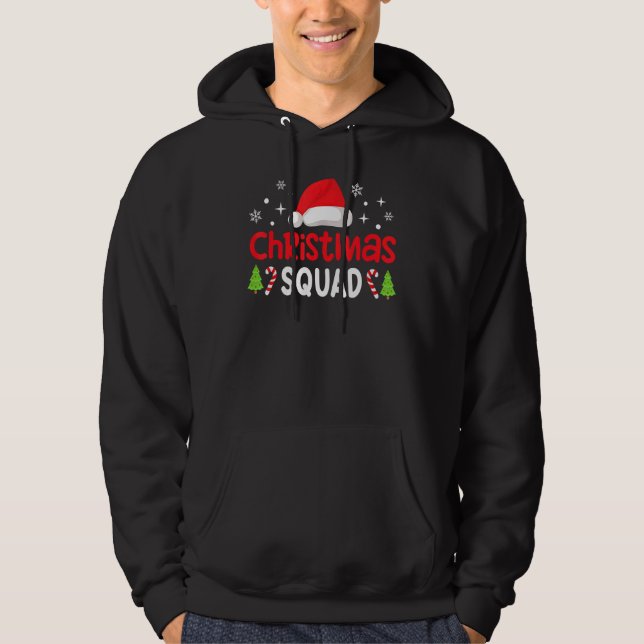 Christmas Squad Family Group Matching   Santa Elf  Hoodie (Front)