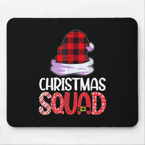Christmas Squad Family Group Matching Shirts Red P Mouse Pad