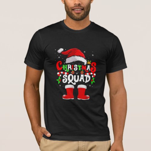 Christmas Squad Family Group Matching Xmas Party  T_Shirt