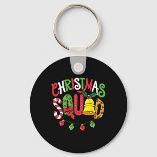 Christmas Squad Family Matching Pajama Funny Boys Keychain