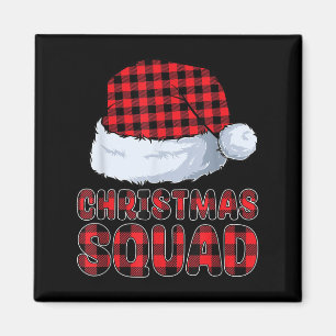 Christmas Squad Family Matching Pajamas Buffalo Re Magnet