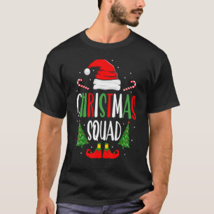 Christmas Squad Family Pajamas Team Matching Sant T-Shirt