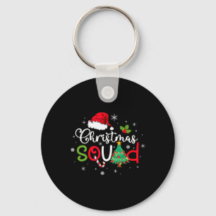 Christmas Squad Fun Xmas Tree Family Matching Paja Keychain