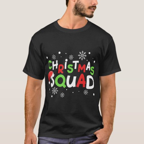 Christmas Squad Funny Matching Family Pajamas For  T_Shirt