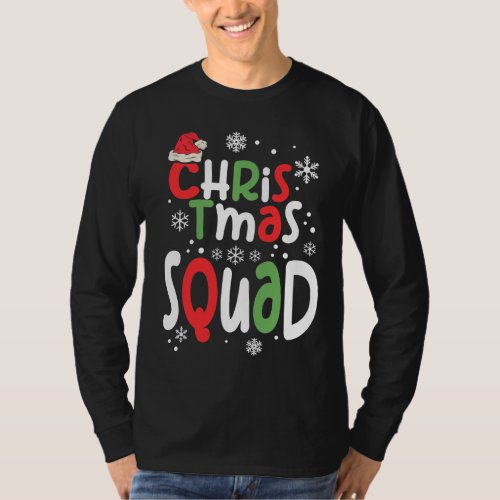 Christmas Squad Funny Xmas Family Matching T_Shirt