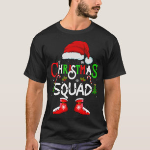Christmas Squad Funny Xmas santa Family Pajamas cr T-Shirt
