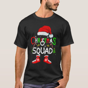 Christmas Squad Funny Xmas Santa Family Pajamas Cr T-Shirt