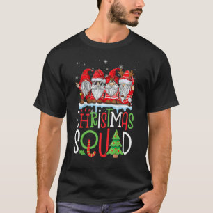 Christmas Squad Gnomes Buffalo Plaid Red Family Ma T-Shirt