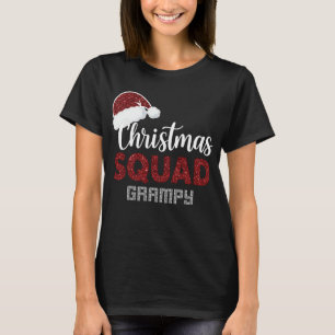 Christmas Squad Grampy Matching Christmas Funny Pa T-Shirt
