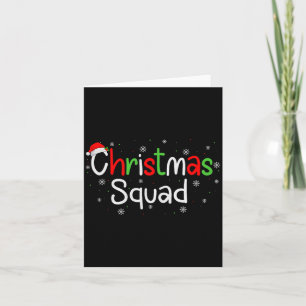 Christmas Squad Matching Family Group Santa Xmas P Card