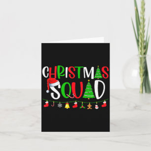 Christmas Squad Matching Family Group Xmas Decor H Card