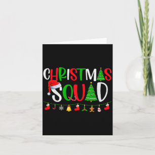 Christmas Squad Matching Family Group Xmas Decor H Card