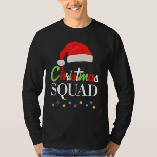 Christmas Squad Pajamas Matching Family Santa Clau T-Shirt