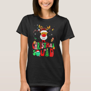 Christmas Squad Reindeer Family 2022 Team Santa Ha T-Shirt