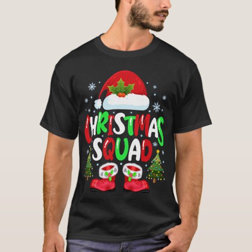 Christmas Squad Santa Claus Xmas Family Matching  T_Shirt