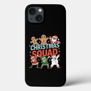 Christmas Squad Santa Dabbing Elf Family Matching iPhone 13 Case