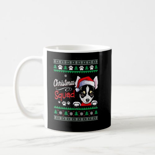 Christmas Squad Santa Dog Chihuahua Ugly Christmas Coffee Mug
